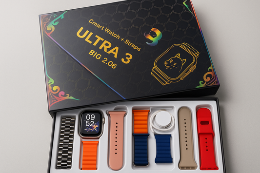 RELOJ SMARTWATCH ULTRA 3 + 7 CORREAS