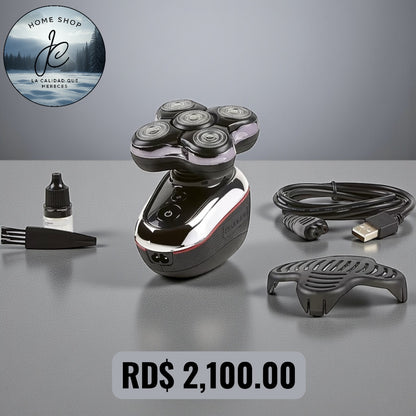 AFEITADORA ELÉCTRICA SHAVER PORTÁTIL USB CABEZA BARBA NARIZ