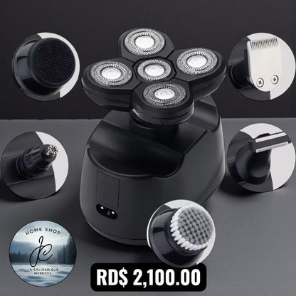 AFEITADORA ELÉCTRICA SHAVER PORTÁTIL USB CABEZA BARBA NARIZ