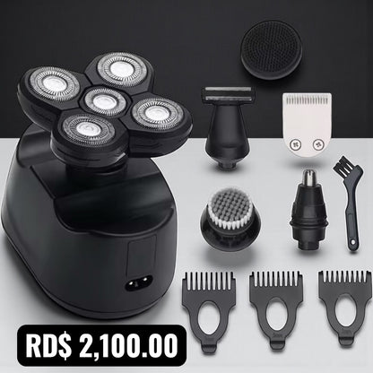 AFEITADORA ELÉCTRICA SHAVER PORTÁTIL USB CABEZA BARBA NARIZ