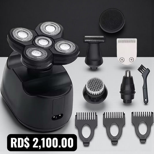 AFEITADORA ELÉCTRICA SHAVER PORTÁTIL USB CABEZA BARBA NARIZ