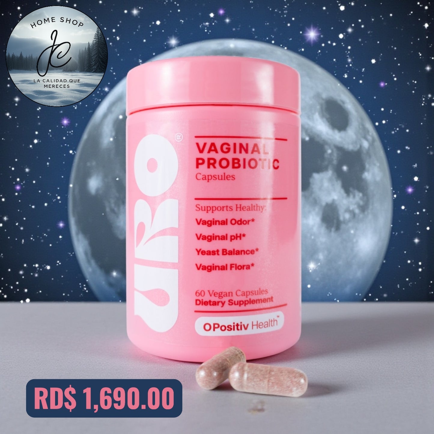 URO VAGINAL PROBIOTICS PARA LA SALUD VAGINAL DE LAS MUJERES, EQUILIBRIO DEL PH.