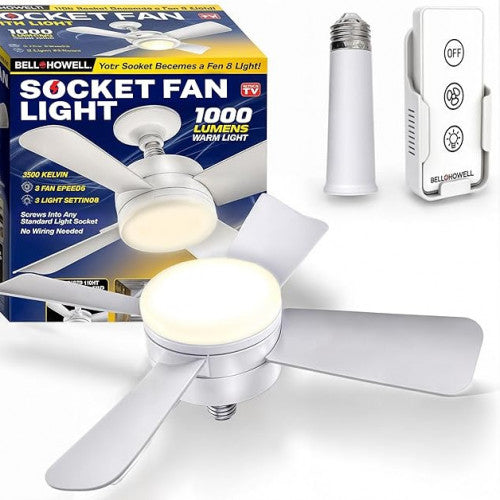 SOCKET FANLIGHT 2000 LUMENS - ABANICO TIPO BOMBILLO