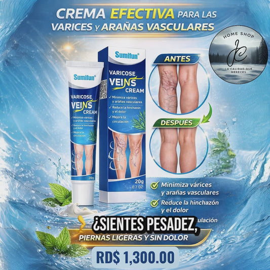 CREMA PARA MEJORAR LA CIRCULACIÓN Y DESAPARECER VARICES