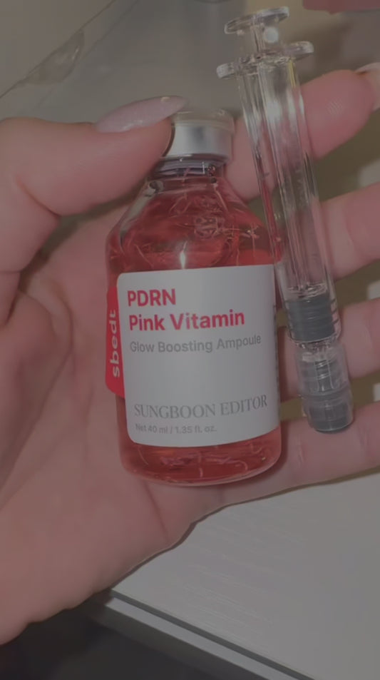 SUNGBOON EDITOR GLOW PDRN AMPOLLA, VITAMINA B12, PIEL RADIANTE, 1.35 fl oz