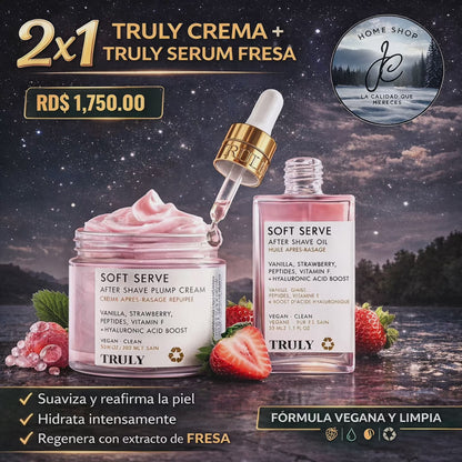 2 X 1: TRULY CREMA + TRULY SERUM FRESA