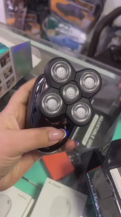 AFEITADORA ELÉCTRICA SHAVER PORTÁTIL USB CABEZA BARBA NARIZ