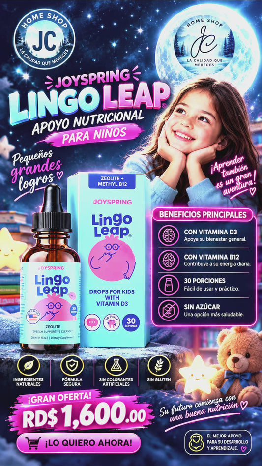 LINGOLEAP SOPORTE PARA LA SALUD COGNITIVA EN NIÑOS (30 ML)
